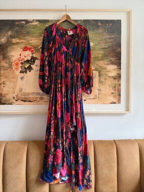 FARM Rio floral-print crepe maxi dress